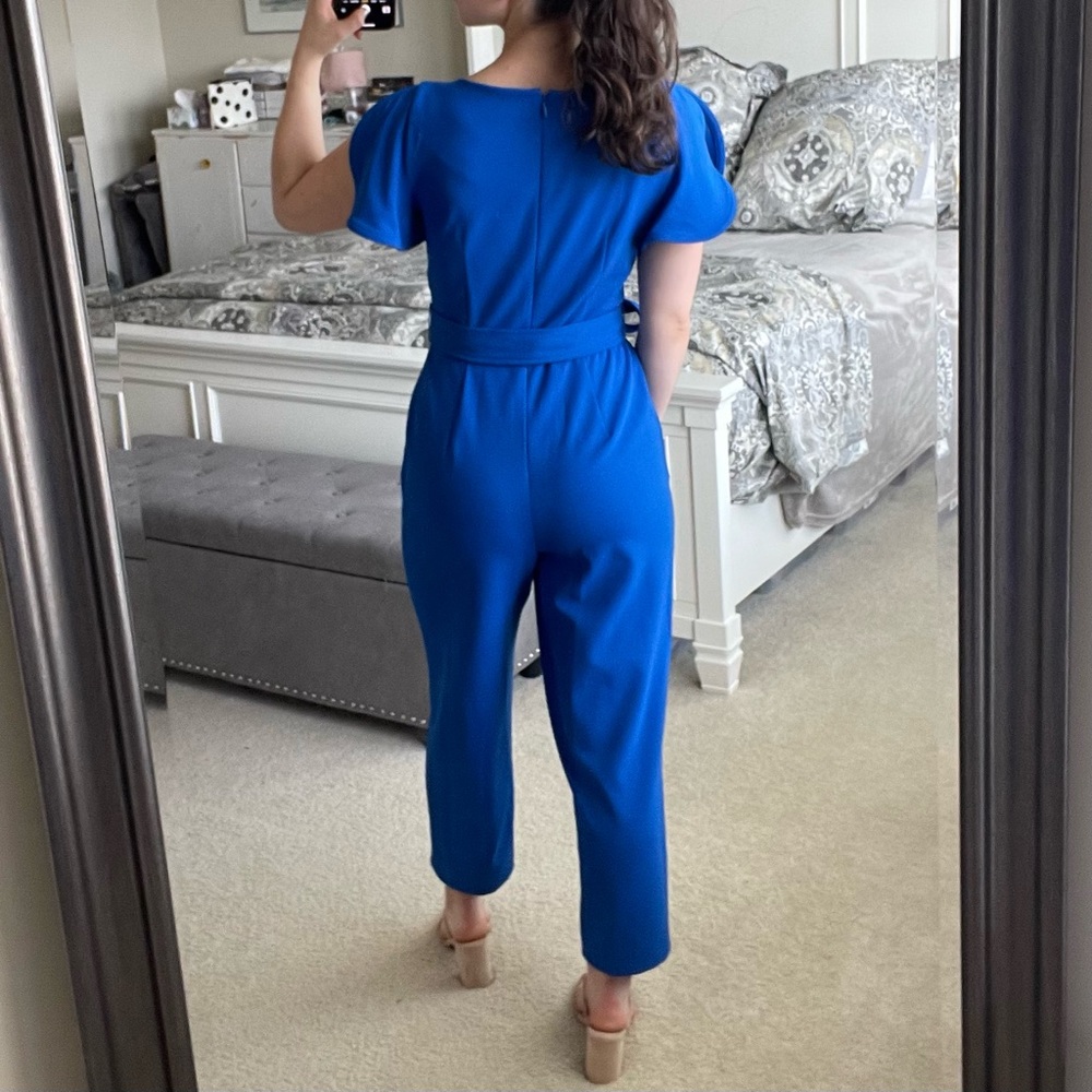 Calvin Klein Flutter Short Split Sleeve Royal Blu… - image 3